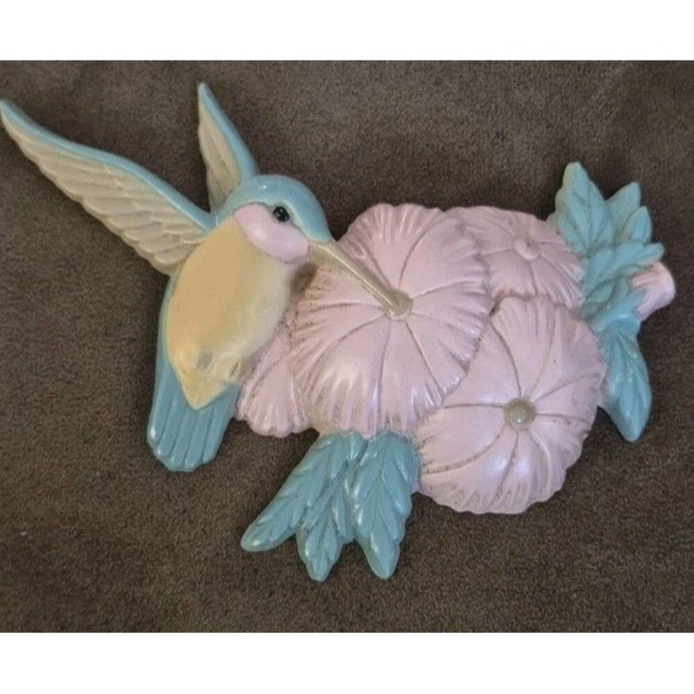 Vintage 1993 Hummingbird Wall Plaque Burwood Product Home Interior & Gifts 3303